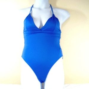NEW Andie Bathing Suit 1 One Piece The Lagos Blue HRZ Swimwear Large